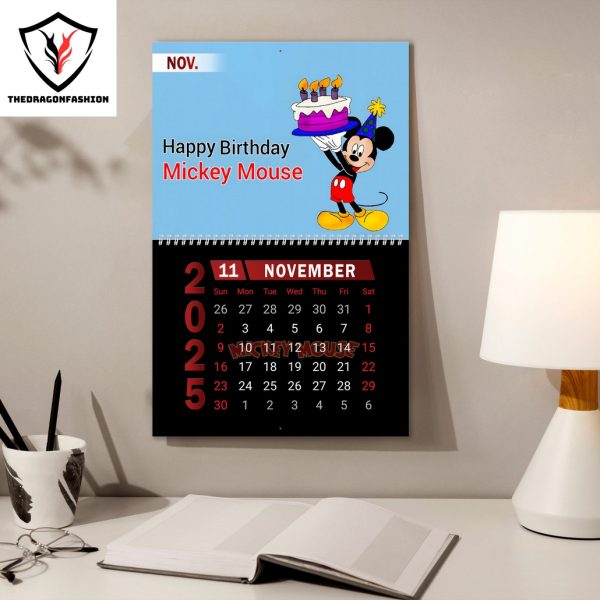 Mickey Mouse New Year 2025 Calendar