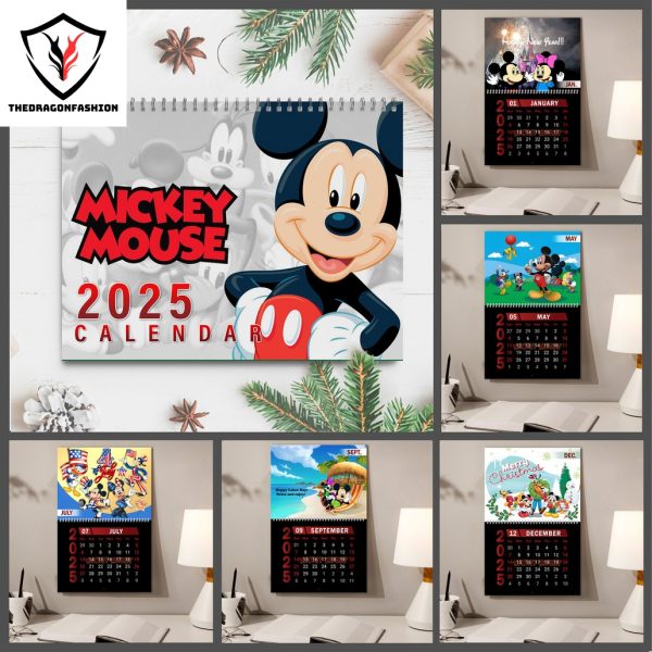 Mickey Mouse New Year 2025 Calendar