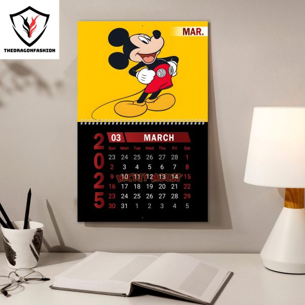 Mickey Mouse New Year 2025 Calendar