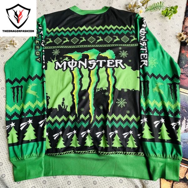 Monster Energy Beer Christmas Ugly Sweater