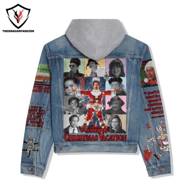 National Lampoons Christmas Vacation Hooded Denim Jacket