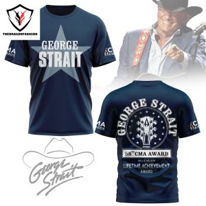 George Strait CMA Awards Willie Nelson Lifetime Achievement Award 3D T-Shirt