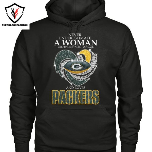 Never Underestimate A Woman Who Understands Football And Loves Green Bay Packers Unisex T-Shirt