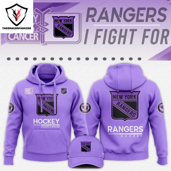 New York Rangers Hockey Fights Cancer Hoodie