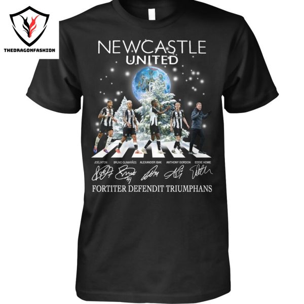 Newcastle United Fortiter Defendit Triumphans Signature Unisex T-Shirt