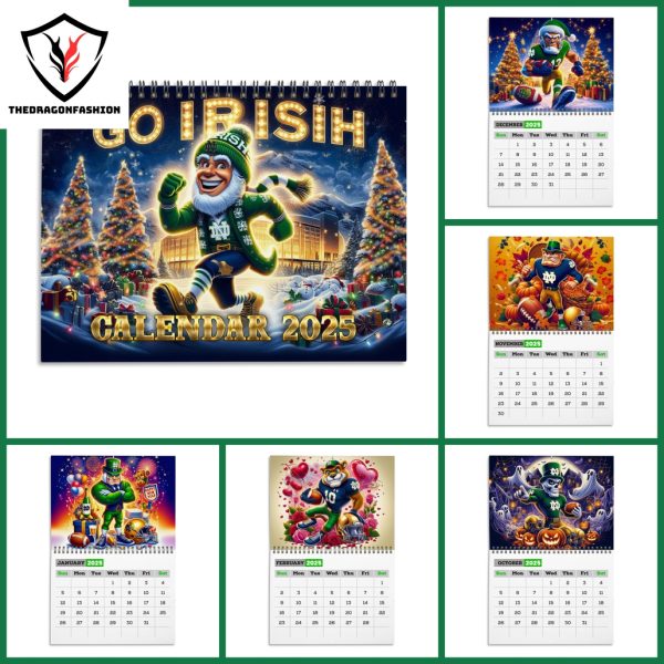 Notre Dame Fighting Irish Go Irish 2025 Calendar