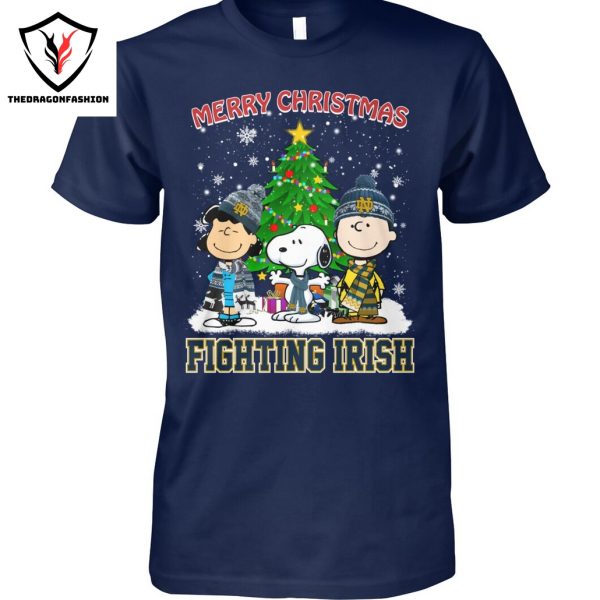 Notre Dame Fighting Irish Merry Christmas Unisex T-Shirt