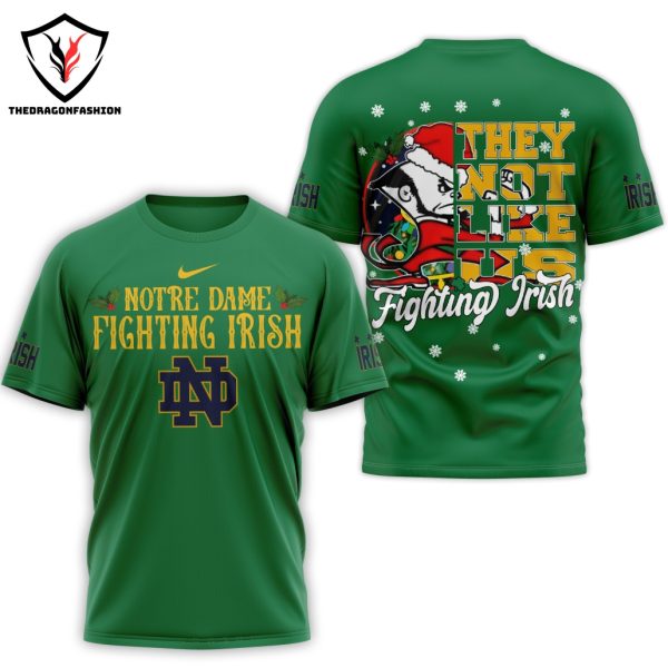 Notre Dame Fighting Irish They Not Like Us – Fighting Irish 3D T-Shirt