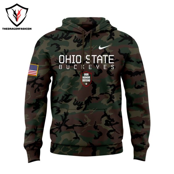 Ohio State Buckeyes Football Camo Logo Hoodie