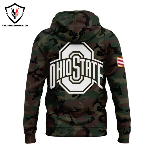 Ohio State Buckeyes Football Camo Logo Hoodie