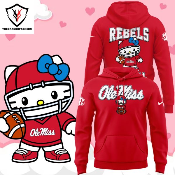 Ole Miss Rebels Football x Hello Kitty Hoodie – Red