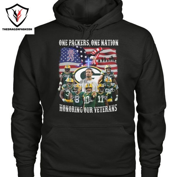 One Packers One Nation Honoring Our Veterans Green Bay Packers Unisex T-Shirt