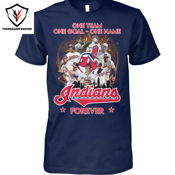 One Team One Goal – One Name Cleveland Guardians Forever Signature Unisex T-Shirt