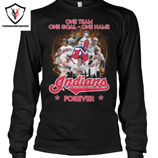 One Team One Goal – One Name Cleveland Guardians Forever Signature Unisex T-Shirt