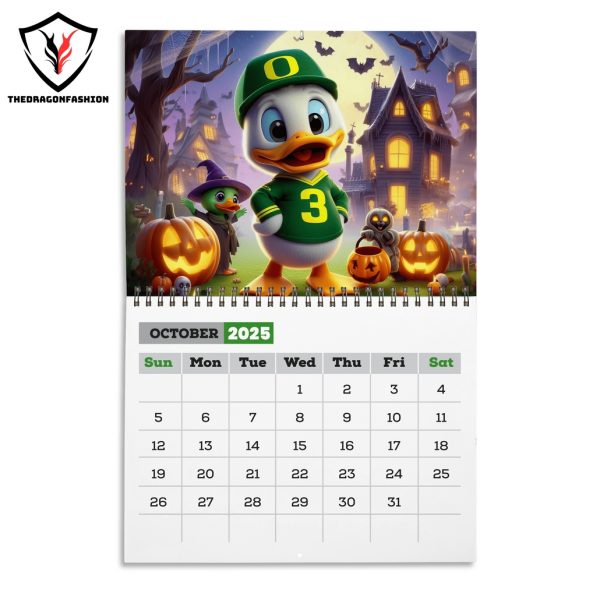 Oregon Ducks Football 2025 Calendar