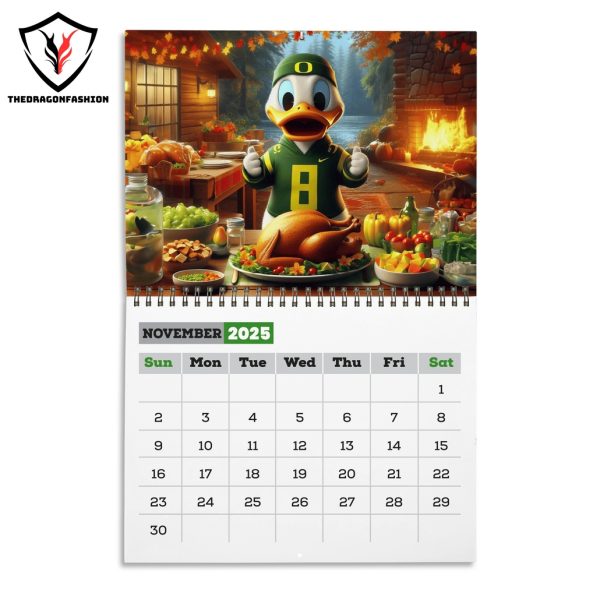 Oregon Ducks Football 2025 Calendar