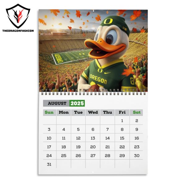 Oregon Ducks Football 2025 Calendar