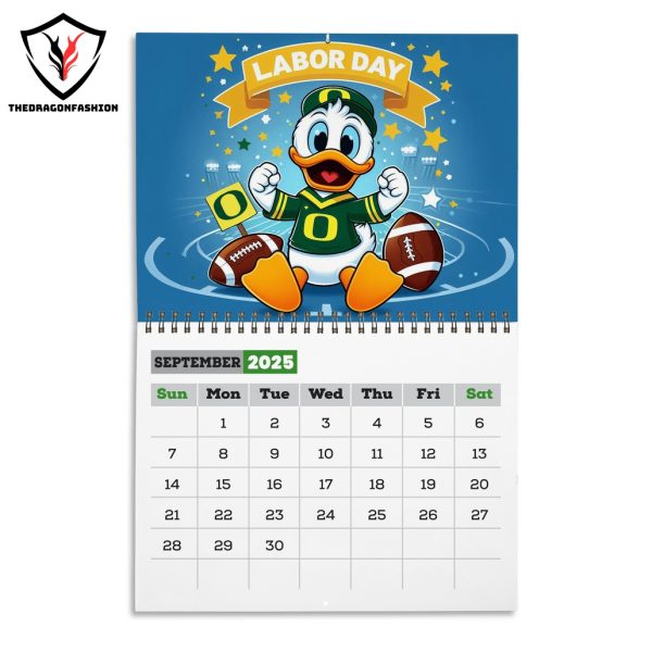 Oregon Ducks Football 2025 Calendar