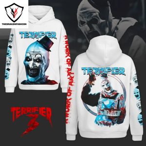 Terrifier 3 A Work Of Art Hoodie – White