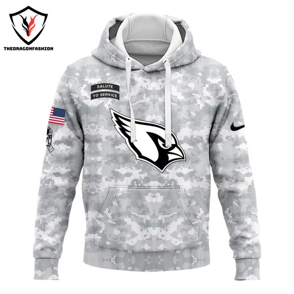 Personalized Arizona Cardinals Camo 2024 Salute to Service Club Hoodie