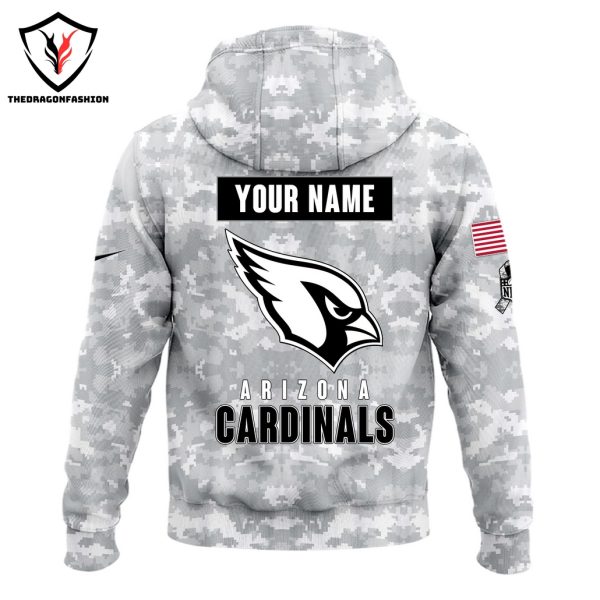 Personalized Arizona Cardinals Camo 2024 Salute to Service Club Hoodie