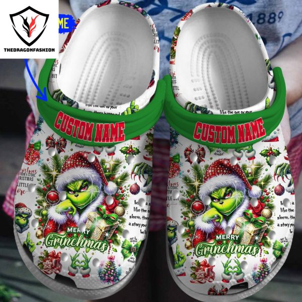 Personalized Merry Grinchmas Crocs