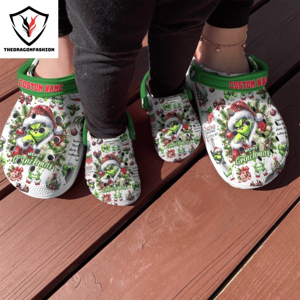 Personalized Merry Grinchmas Crocs