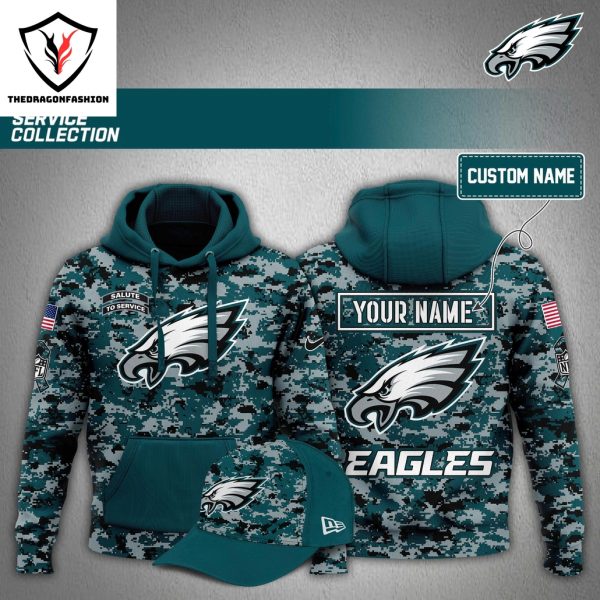 Personalized Philadelphia Eagles Arctic Camo 2024 Salute To Service Hoodie