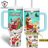 Personalized Rick And Morty Merry Rickmas Tumbler With Handle And Straw