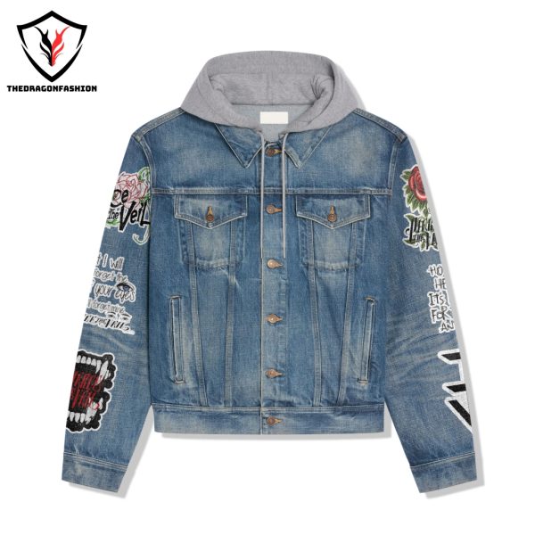 Pierce The Veil The Jaws Of Life Tour Signature Hooded Denim Jacket