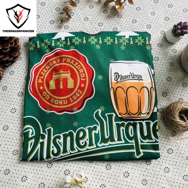 Pilsner Urquell Beer Ugly Christmas Sweater