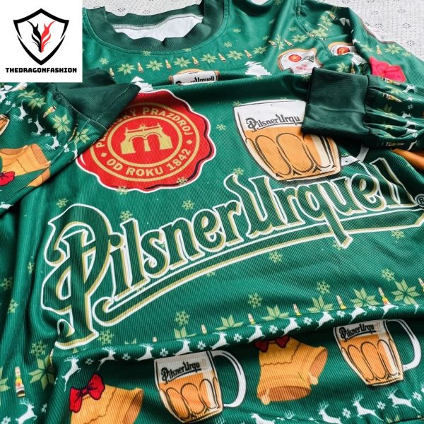 Pilsner Urquell Beer Ugly Christmas Sweater