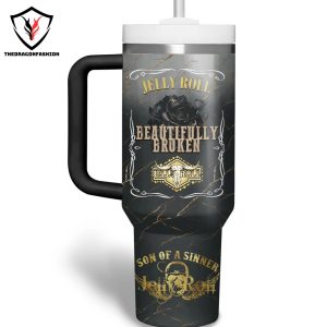 Jelly Roll Son Of A Sinner Tumbler With Handle And Straw