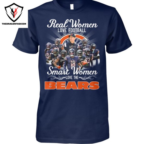 Real Women Love Football Smart Women Love The Chicago Bears Unisex T-Shirt