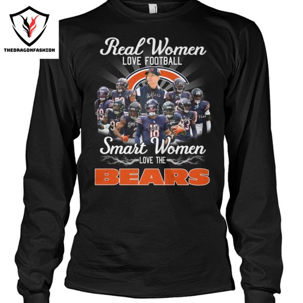 Real Women Love Football Smart Women Love The Chicago Bears Unisex T-Shirt