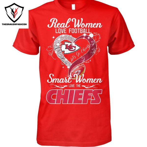 Real Women Love Football Smart Women Love The Kansas City Chiefs Unisex T-Shirt