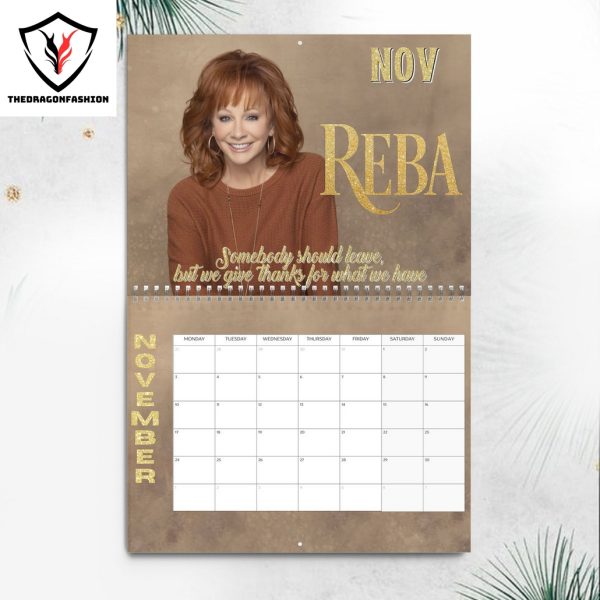 Reba McEntire Happy New Year 2025 Calendar