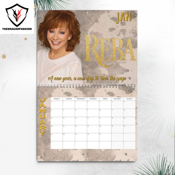 Reba McEntire Happy New Year 2025 Calendar