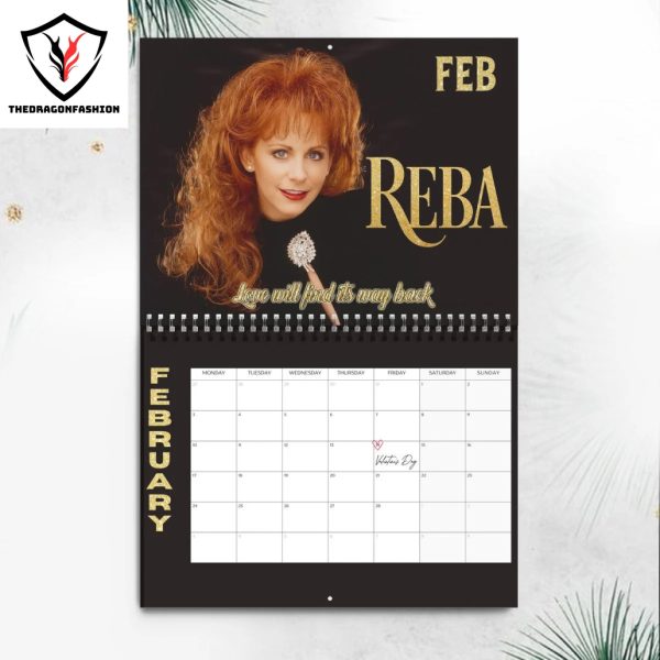 Reba McEntire Happy New Year 2025 Calendar