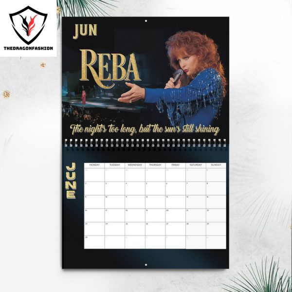 Reba McEntire Happy New Year 2025 Calendar