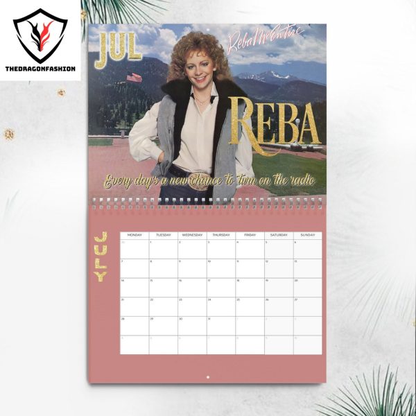 Reba McEntire Happy New Year 2025 Calendar