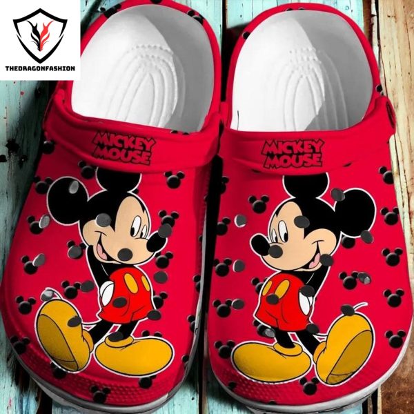 Red Mickey Mouse Crocs Shoes