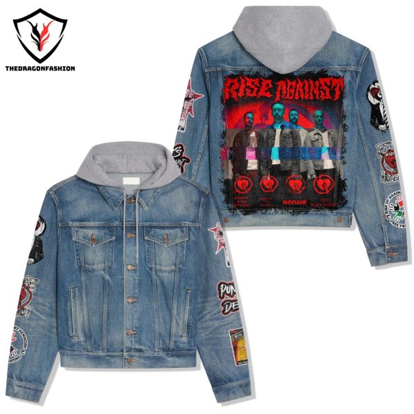 Rise Against – Punk Not Dead Hooded Denim Jacket