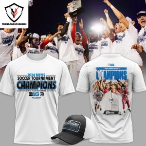 Ohio State Buckeyes Soccer 2024 Big Ten Tournament Champions 3D T-Shirt