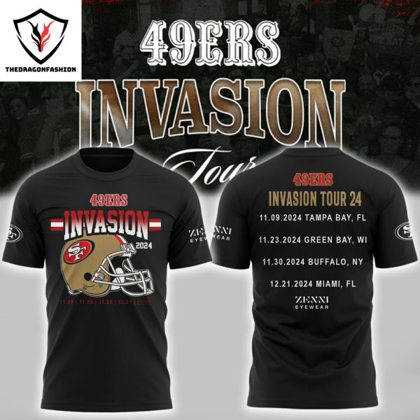 San Francisco 49ers Invasions Tour 2024 3D T-Shirt