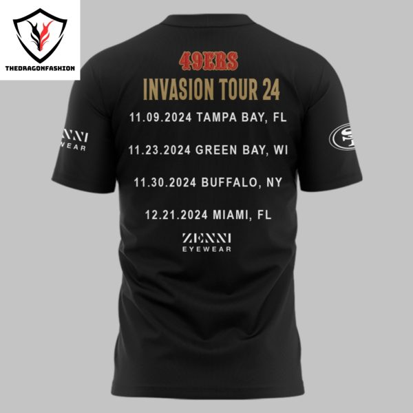 San Francisco 49ers Invasions Tour 2024 3D T-Shirt