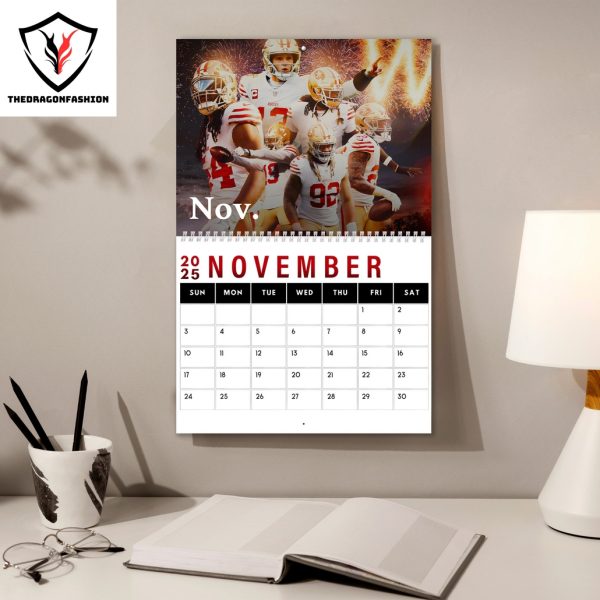 San Francisco 49ers New Year 2025 Calendar