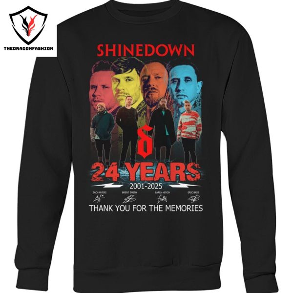 Shinedown 24 Years 2001-2025 Signature Thank You For The Memories Unisex T-Shirt