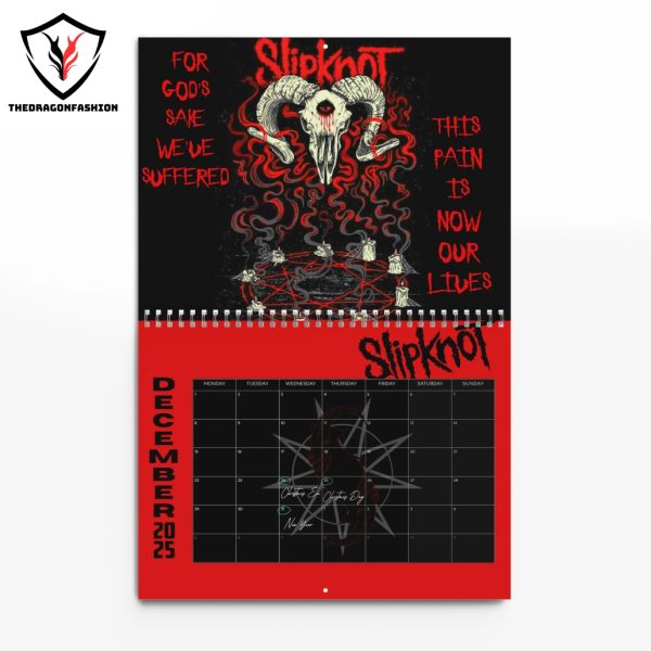 Slipknot New Year 2025 Calendar