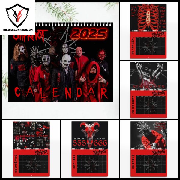 Slipknot New Year 2025 Calendar